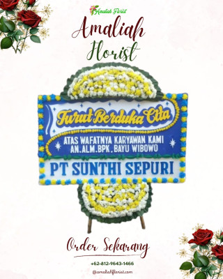 Papan Bunga Duka di Krawitan
